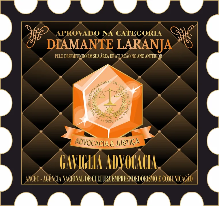Selo Diamante Laranja 2026 — Gaviglia Advocacia (completo)